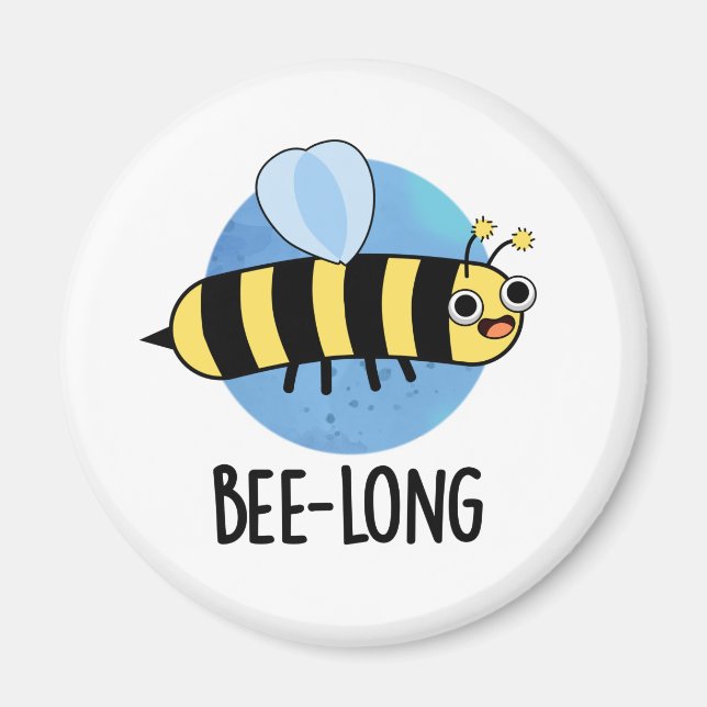 Bienenlange Funny Long Insect Pun Magnet (Vorne)