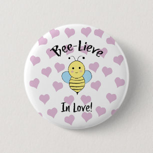 Bienenleben in Liebe Button