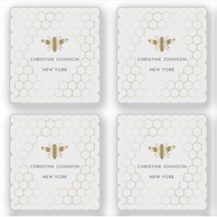 Bienenlogo Aufkleber