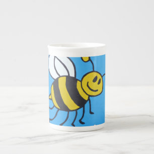 Bienenmalerei Prozellantasse