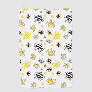 Bienenmuster Golfhandtuch