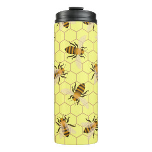 Bienenmuster Thermosbecher