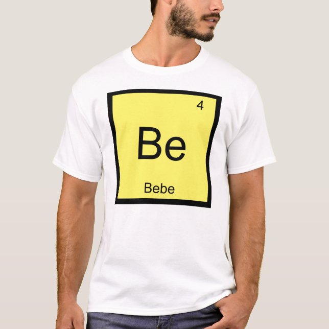 Bienenname Chemistry Element Periodische Tabelle T-Shirt (Vorderseite)