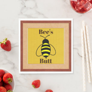 Bienenpapier Napkin - Hintern Serviette