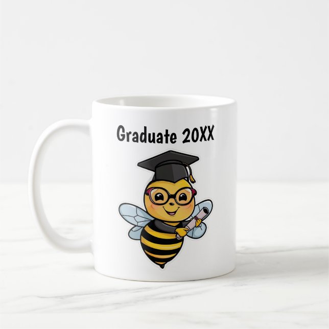 BienenPersonalisierter Abschluss Kaffeetasse (Links)