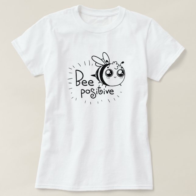 Bienenpositiver T - Shirt (Design vorne)