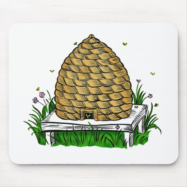 Bienenscheißfarbe Mousepad (Vorne)