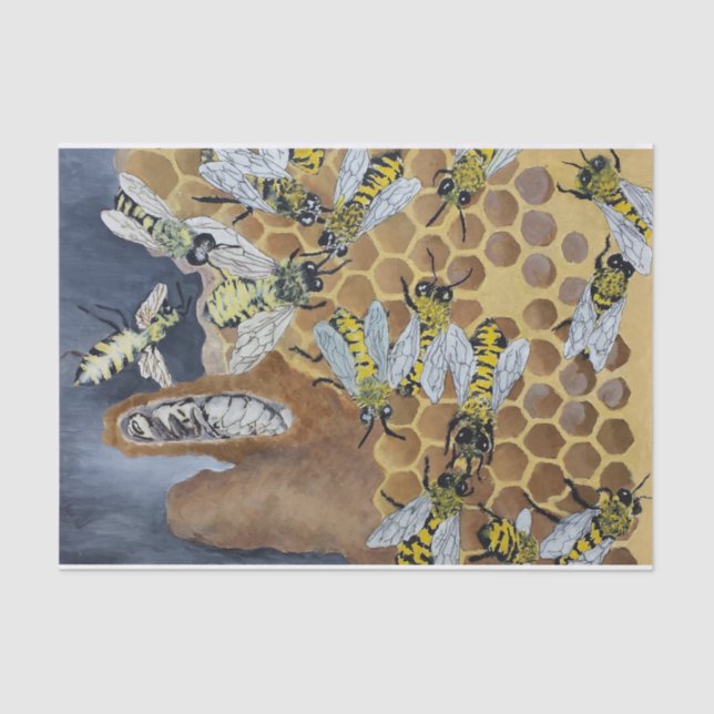 BienenSeidenpapier Seidenpapier (Vorderseite)