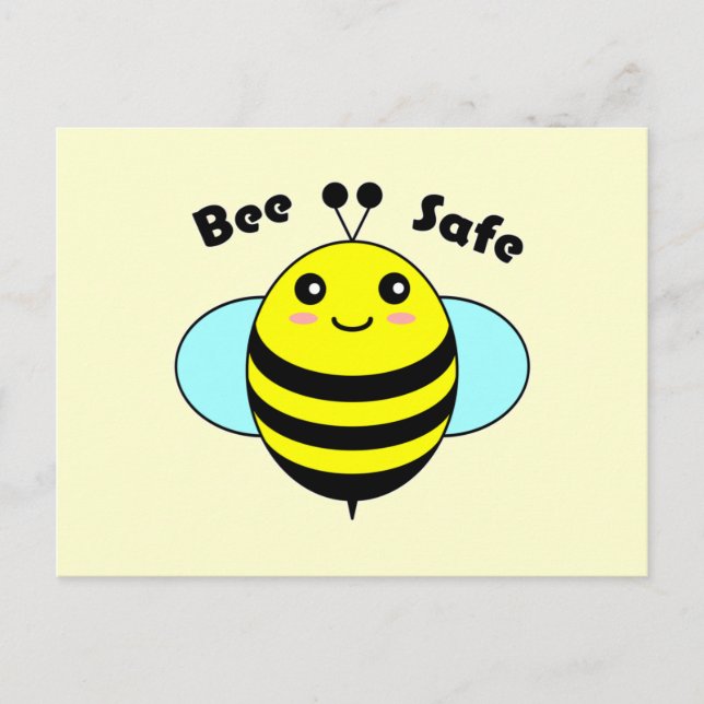 Bienensicherheit 1 postkarte (Vorderseite)