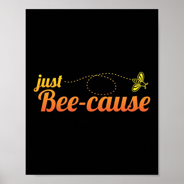 Bienensteife-Honigpun Poster (Vorne)