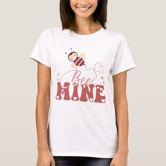Bienensterbe Niedlich Valentinstag T-Shirt (Vorderseite)