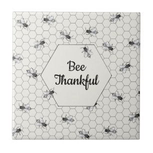 Bienensterbe-Zitat Ivory White Fliese