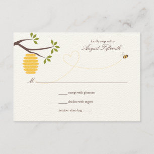 Bienenstöbchenreaktion RSVP Karte