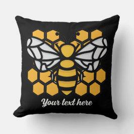 Bienenstock-bearbeitbares Kissen