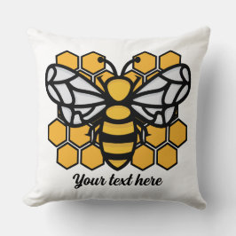 Bienenstock-bearbeitbares Kissen