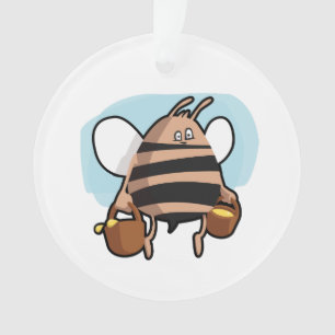 Bienenstock-Cartoon Ornament