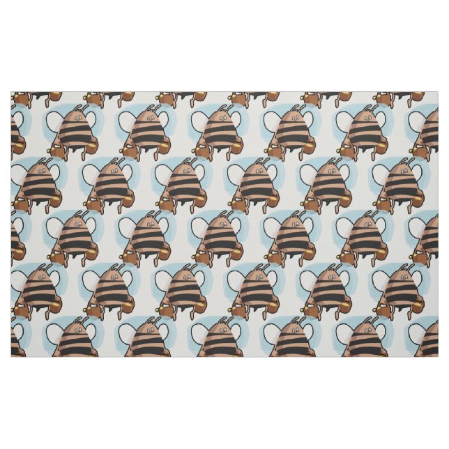 Bienenstock-Cartoon Stoff (Fat Quarter (45,7 x 55,9 cm))