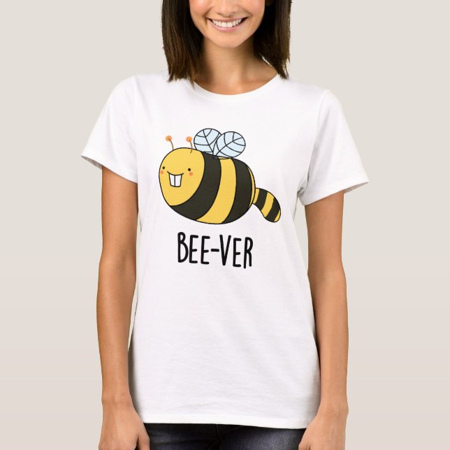 Bienenstock-Funny Animal Beaver Pun T-Shirt (Vorderseite)