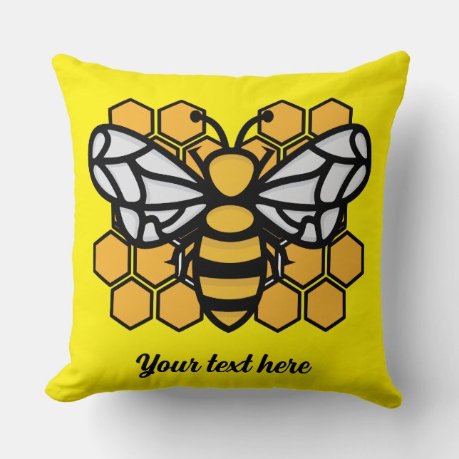 Bienenstock Kissen (Vorderseite)