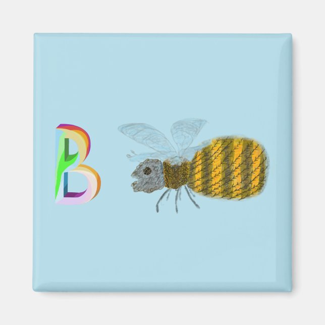 Bienenstock-Kühlschrankmagnet Magnet (Vorne)