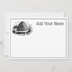 Bienenstock und Bienen #1 Heraldic Vintag