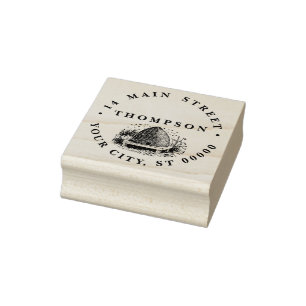 Bienenstock und Bienen #1 Heraldisch Antik Name Ad Gummistempel