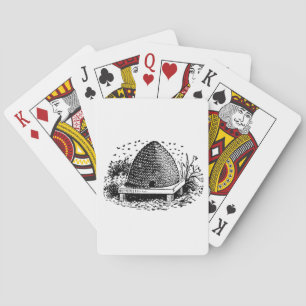 Bienenstock und Bienen #1 Heraldisch Vintage Spielkarten