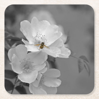 Bienenstock-Untersetzer Rechteckiger Pappuntersetzer