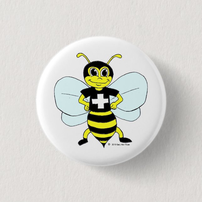 Bienenstöcke Button (Vorderseite)