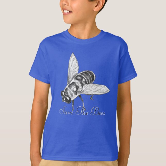 Bienenstöcke T - Shirt Honeybee Shirt Rette die Bi (Vorderseite)