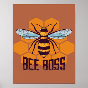 Bienenstockgeschenke ,I Liebe Biene, Bienenzuchtge Poster