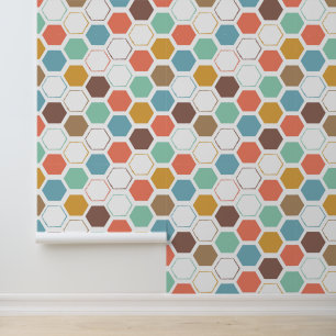 Bienenstockmodul-Muster Tapete