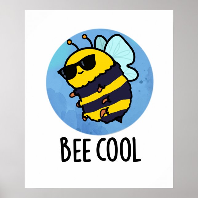 Bienenstöpsel Cool Poster (Vorne)