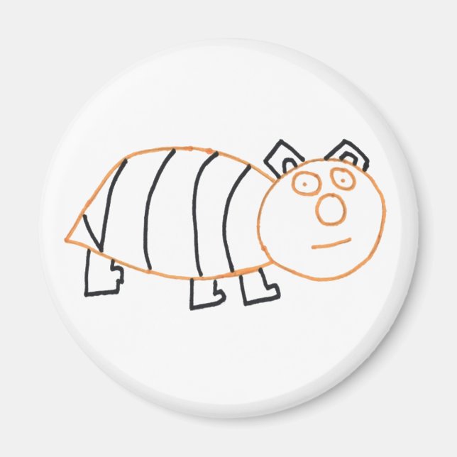 Bienenstöpsel Round Magnet (Vorne)