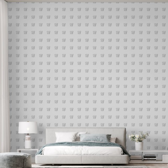 Bienenstrukturierte Tapete (Schlafzimmer)