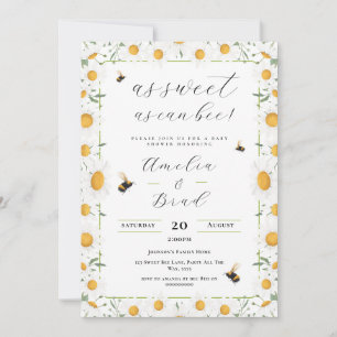 Bienenstube White Daisies Mommy to bee Sweet Einladung