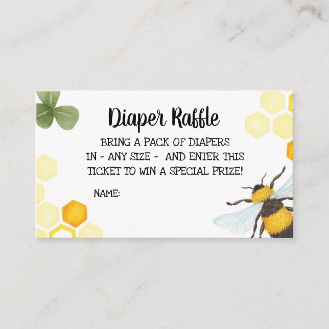 Bienenstudierkleidung Einstecknadel Mommy to Bee Begleitkarte (Vorderseite)