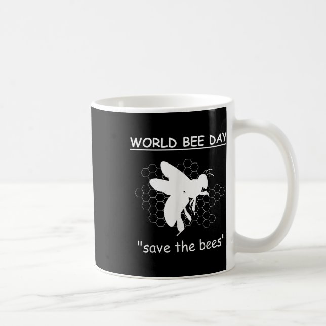 Bienentage - Rett der Bienen - Umwelt Kaffeetasse (Rechts)