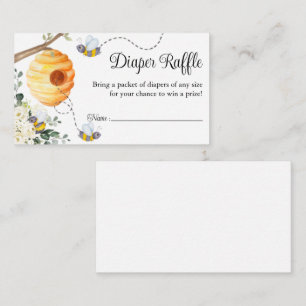 Bienentaucher Raffle Ticket Baby Dusche Begleitkarte