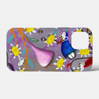 Bienentulpen lila Gänseblümchen Case-Mate iPhone Hülle