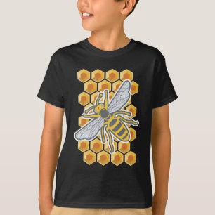 Bienenwaben-Biene T-Shirt