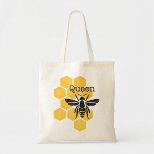 Bienenwaben-Bienenkönigin Tragetasche