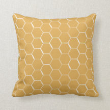 Bienenwaben-Bienenstock-Hexagon-Muster im Gold