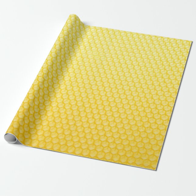 Bienenwaben Geschenkpapier (Ungerollt)