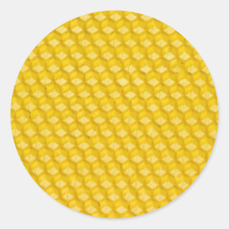 Bienenwaben-Hintergrund-Geschenke Runder Aufkleber