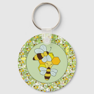 Bienenwaben  schlüsselanhänger