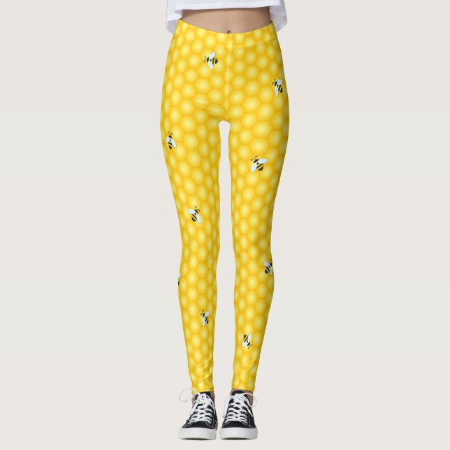 Bienenwaben-summender Hummel Britches Leggings (Vorderseite)