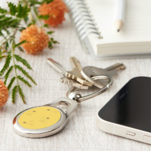 Bienenwabendruck Schlüsselanhänger