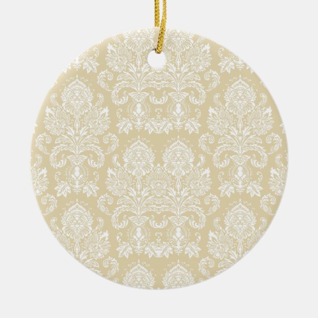 Bienenwachs Viktorianisch Damask Keramikornament (Vorne)
