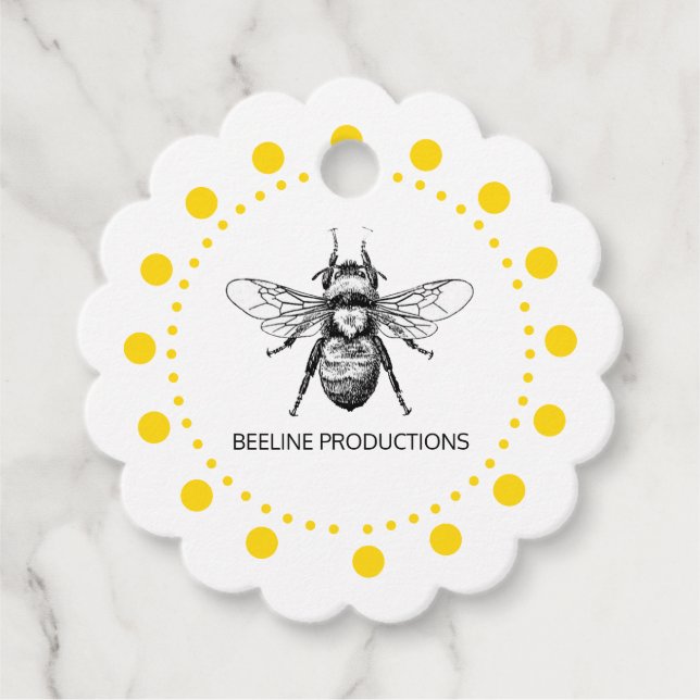 Bienenwirtschaft Geschenkanhänger (Vorderseite)